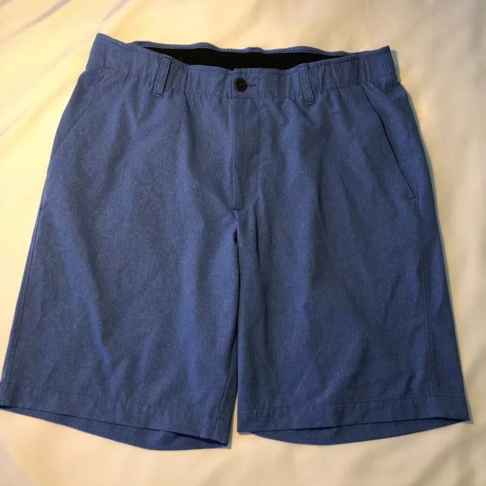 Men's Under Armour HeatGear Stretch Golf Shorts Sky Blue 36W MSRP $70.00